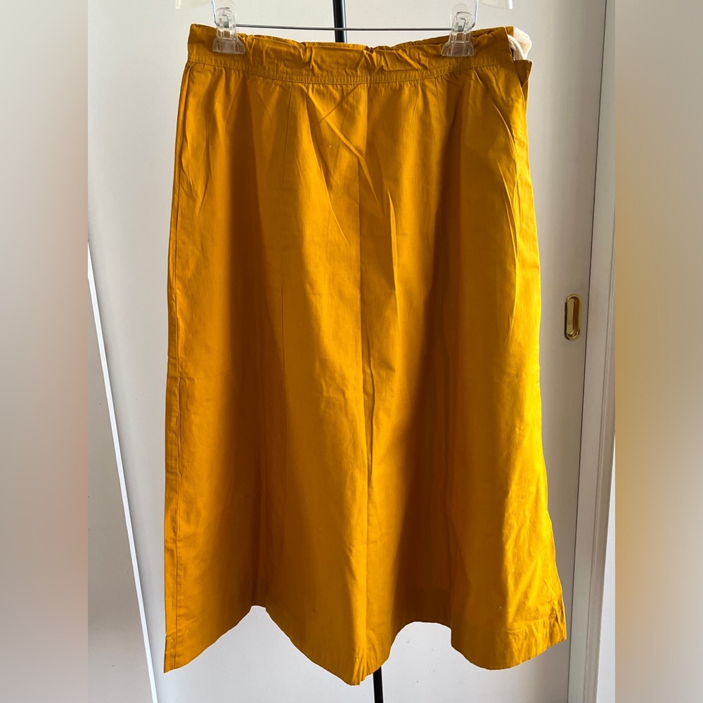 Women Saree Petticoat long Skirt inskirt 100% quality cotton mustard yellow